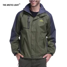 Полярный свет осень мужские уличные водонепроницаемые для кемпинга походные куртки Охота ветрозащитные для восхождения Дождь Рыбалка Спортивная ветровка