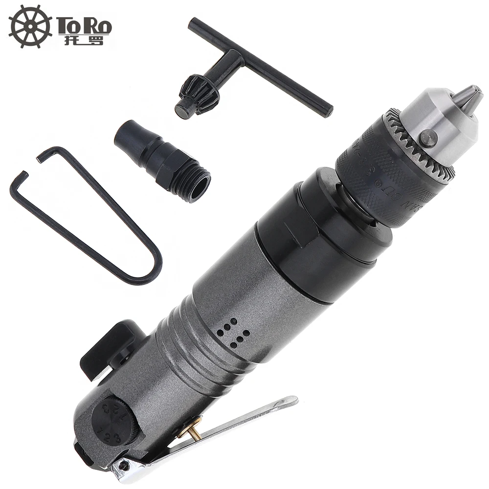  TORO Adjustable 2500rpm High-speed Straight Pneumatic Drill Power Tool with 1.5-10mm Chuck for Stro