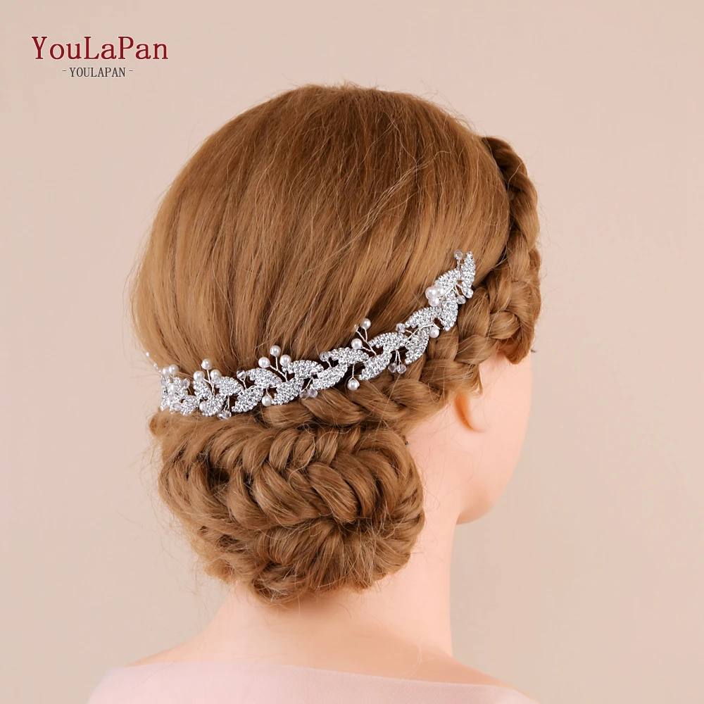 

YouLaPan HP251 wedding hair comb wedding comb sweet & elegant bridal combs silver hair comb silver metal bridal hair comb