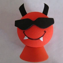 Черный Солнцезащитные очки для женщин Красный демон маленький симпатичный очаровательны мультфильм куклы Телевизионные антенны мяч ева антенна Топпер украшение автомобиля укладки крыши орнамент