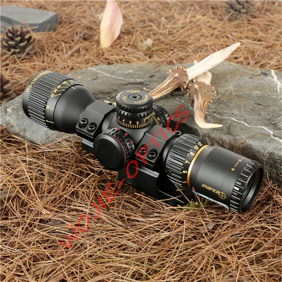 compacta tático riflescope vidro gravado reticle vermelho verde llluminate caça óptica