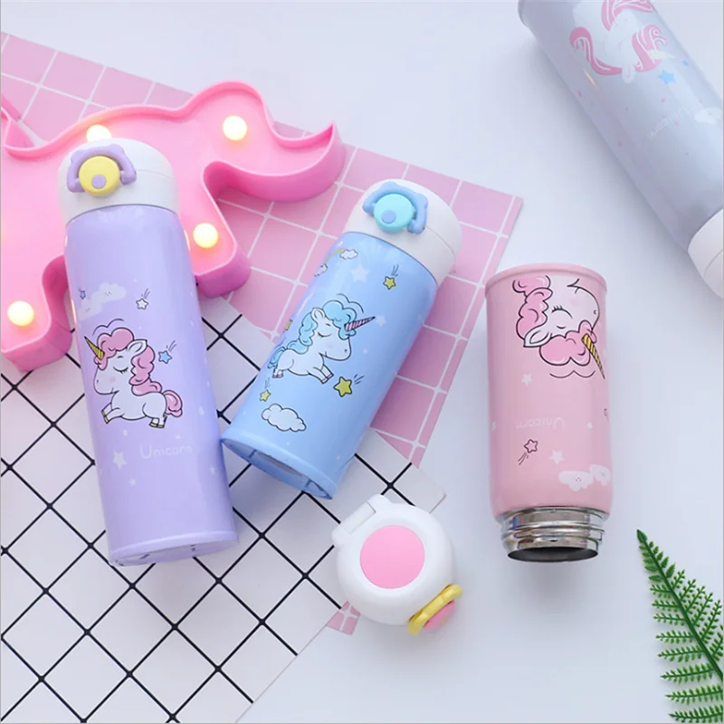350/500ml Unicorn Vacuum Flasks Coffee Cup Water Bottle Thermos Cup