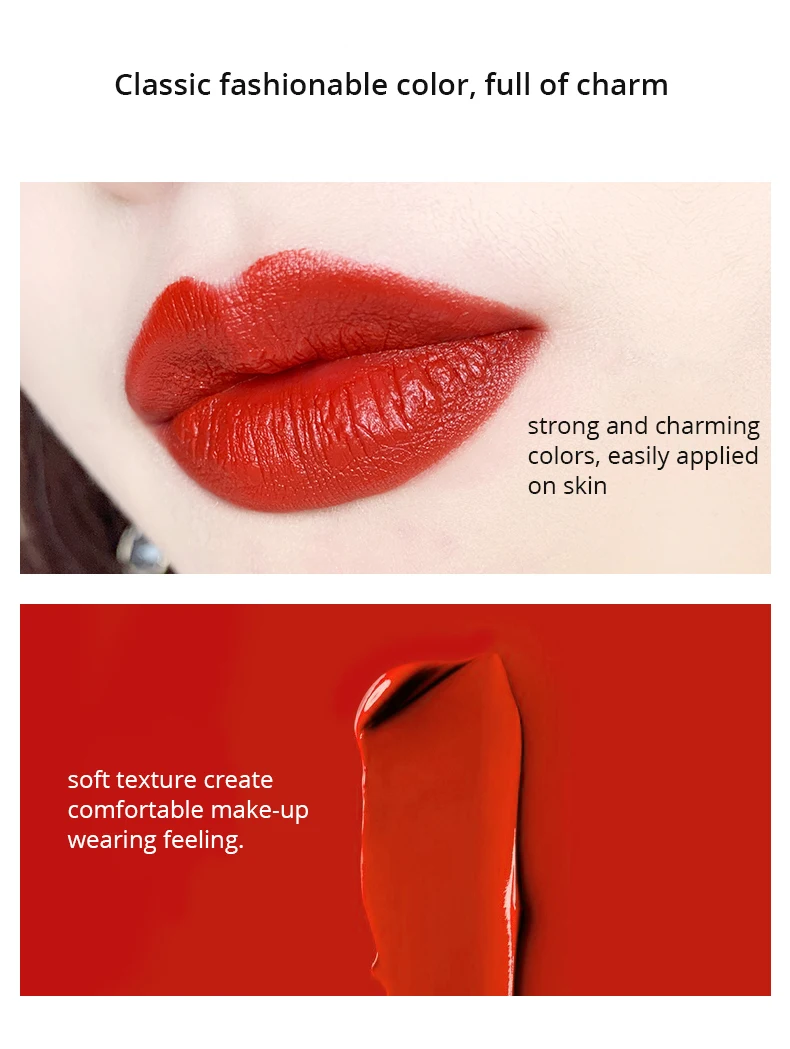 CATKIN Lipstick 3.6g 3 colors Smooth Soft Texture Protects Lip Skin Women Fashion Makeup Gift Beauty Lips