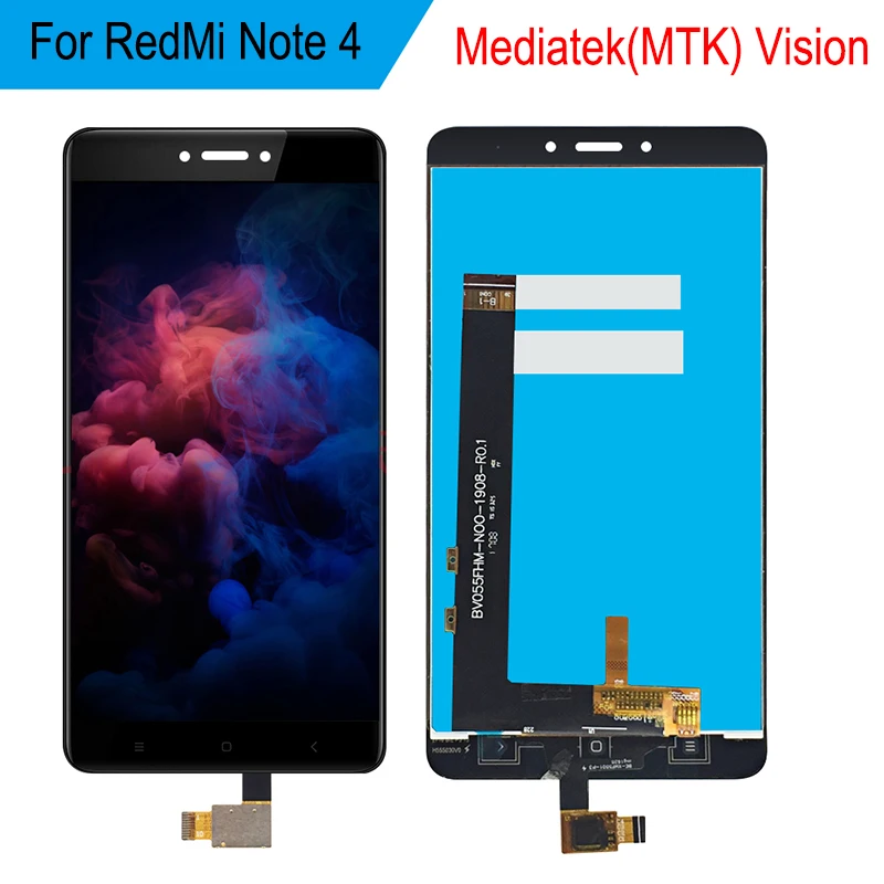 An'Z для Xiaomi Redmi Note 4 MTK LCD сенсорный экран + рамка Mediatek Helio X20 5 NOTE4 Pantalla ЖК дисплей