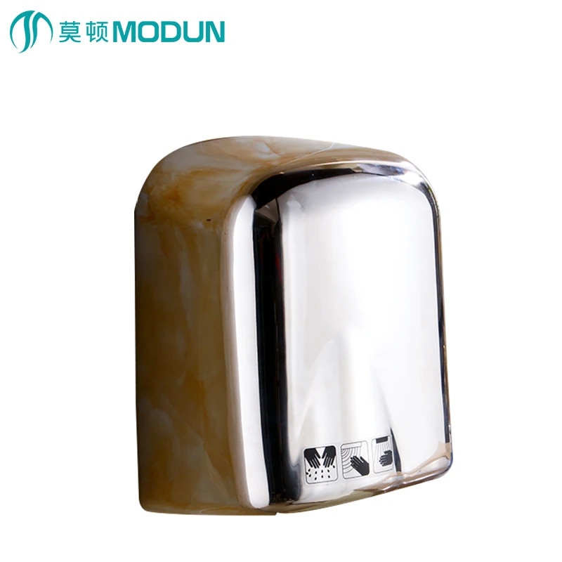 MODUN абсолютно новая хромированная поверхность антивандальная нержавеющая сталь 304 автоматическая сушилка для рук для гостиницы Коммерческая ванная комната - Цвет: 165S chrome