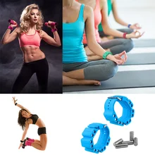 2 шт Утяжеленный браслет манжеты на запястье Регулируемая рука обучение для спорта йоги фитнес MC889