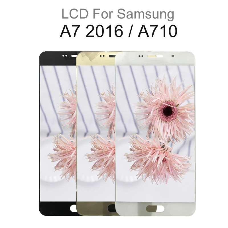 

For Samsung Galaxy A7 2016 A7100 A710F A710 Display Touch Screen Digitizer Assembly LCD Adjust Brightness