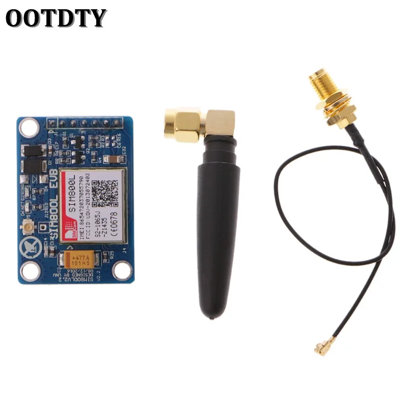 

OOTDTY SIM800L V2.0 5V Wireless GSM GPRS Module Quad-Band Antenna Cap M105 MCU For Arduino