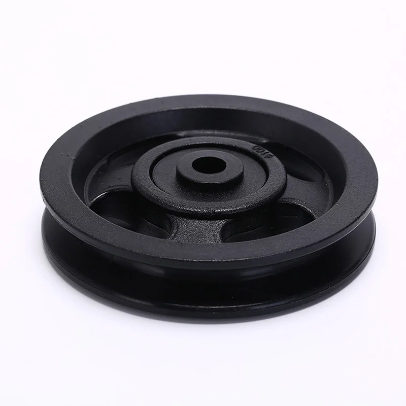 1pc Waterproof Black Bearing Pulley Wheel Cable Gym Equipment Part 100mm