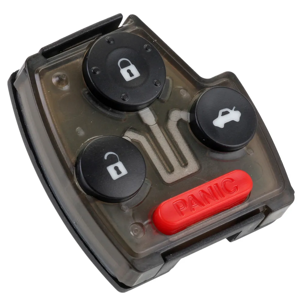 Neverland дистанционный ключ-брелок от машины 3+ 1 кнопки с резиновой накладкой 433 МГц авто Замена для Honda Accord Civic D45