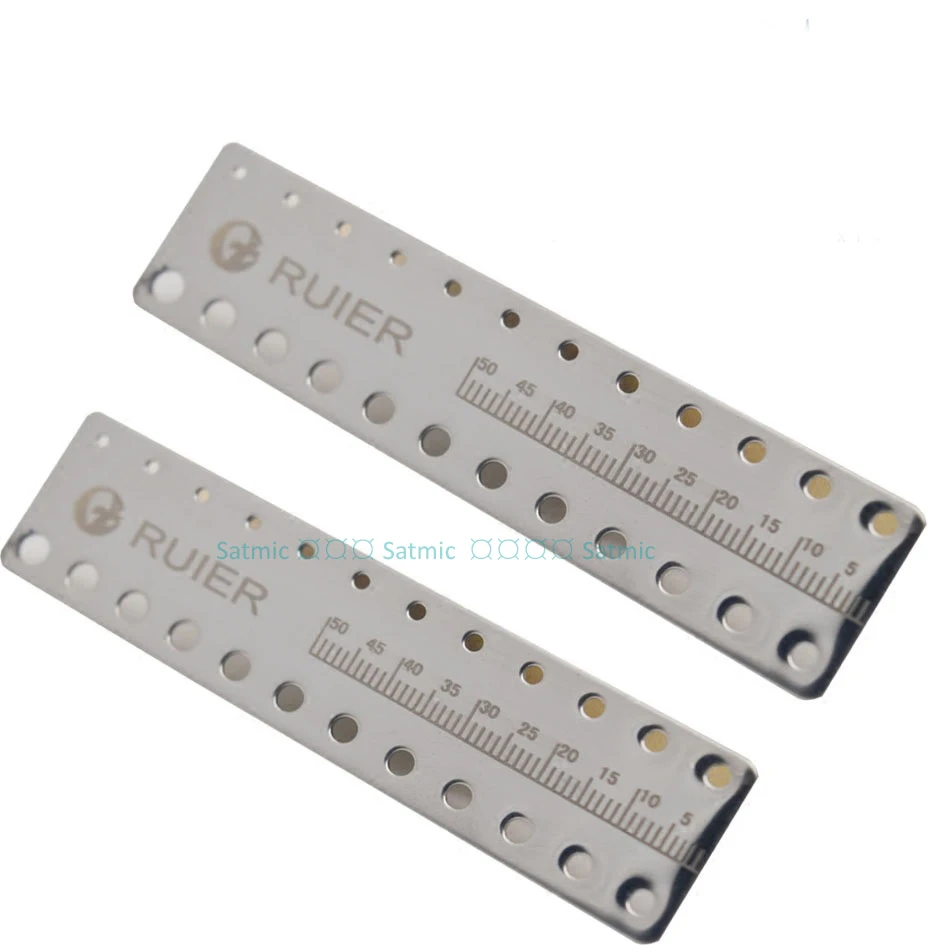 Stainless steel Dental Instruments Endo Rulers Span Measure Scale