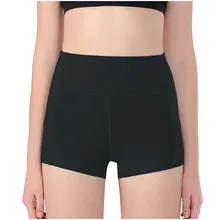 Легинсы большого размера спортивные женские шорты для фитнеса s Высокая талия Шорты Для Йоги Активный стрейч упражнения черные короткие спортивные фитнес