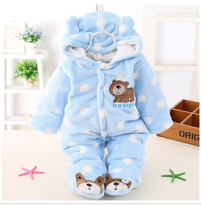 

winter Infant clothes children clothing set cartoon soft cotton warm thick baby boys girls clothes suit newborn outfits