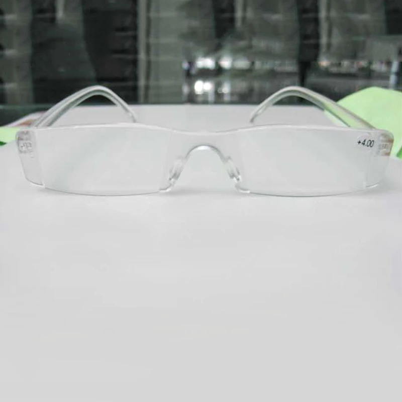 Для мужчин Для женщин очки для чтения прозрачные оправы смолы пресбиопии очки для чтения Пластик рамка 1,0 2,0 2,5 3,0 3,5 4,0 005