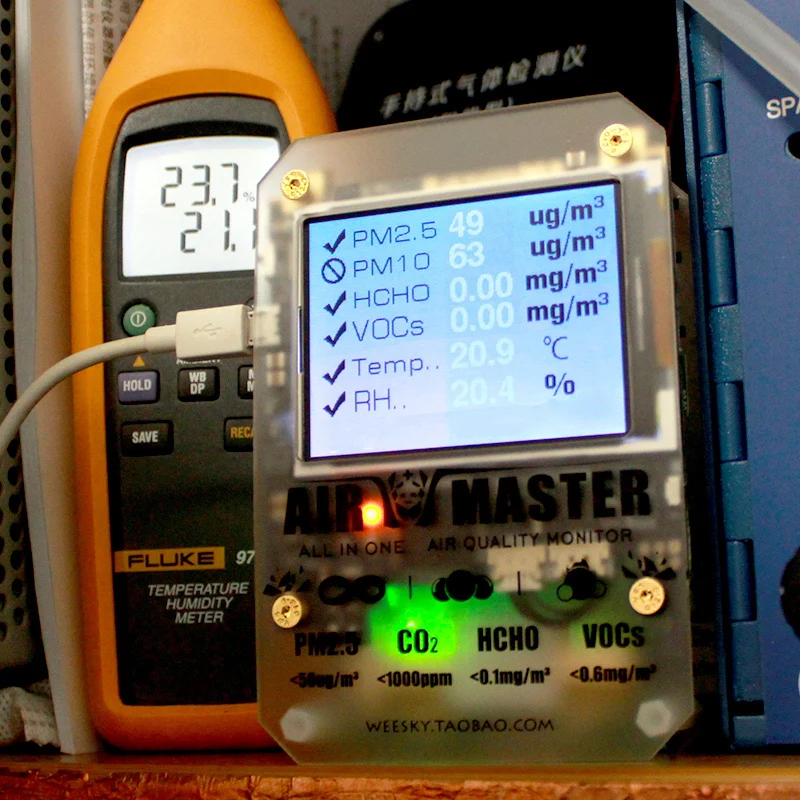 

Empty PA AirMaster AM6 Indoor Air Professional Portable Precision Laser PM2.5 Dart Formaldehyde Detector
