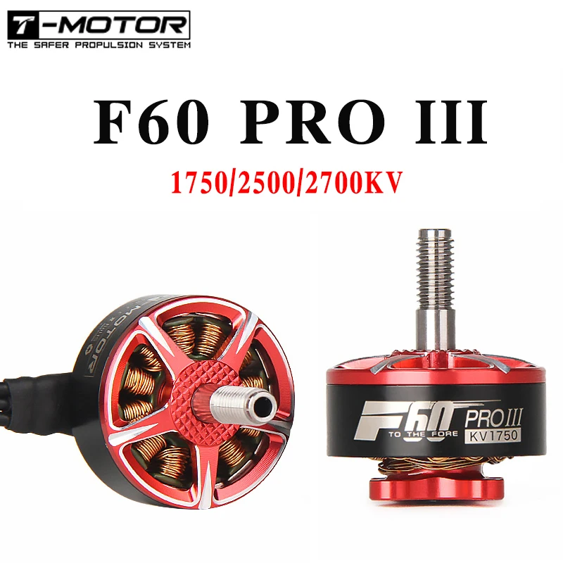 $88.9 4pcslot Tmotor F60 PRO III 1750KV2500KV2700KV 56S CW Thread Brushless Motor for RC Models Dron