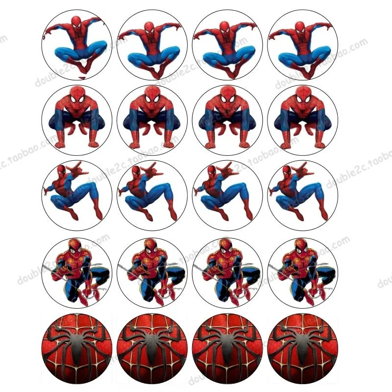 Вафельная картинка человек паук топпер