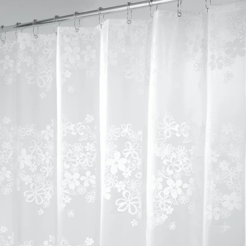 الحديثة PEVA للماء الطباعة دش الستار سميكة شفافة جودة ستارة حمام العفن مقاومة قابل للغسل الحمام الستار