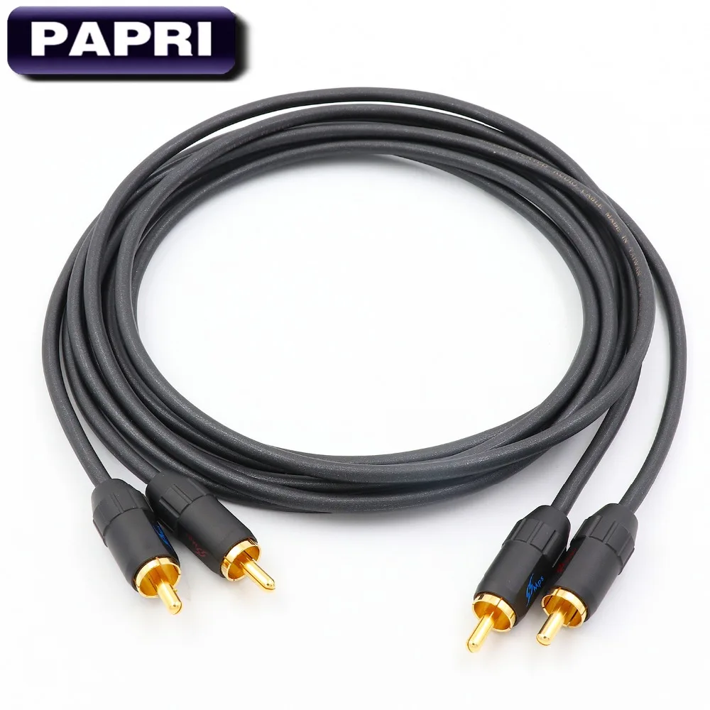 PAPRI MPS X 9 RCA кабель HiFi 99.9999% OCC посеребренный 24K позолоченный разъем для DVD CD DAC