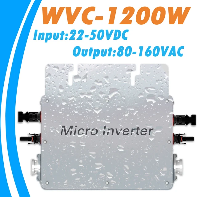 MPPT Pure Sine Wave Inverter 1200W 22V 50VDC Input 80 160VAC Output