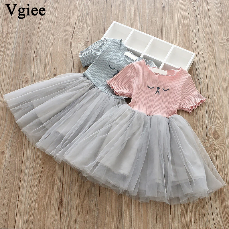 

Vgiee Dress for Baby Girls Dresses 2019 Spring Summer Party Princess Dress Print for Bear Little Girls Clothing CC291