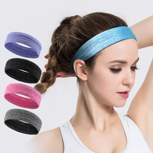 Elastic Sport Headbands For Women Men Solid Breathable Headwrap Brand New Fashion Unisex