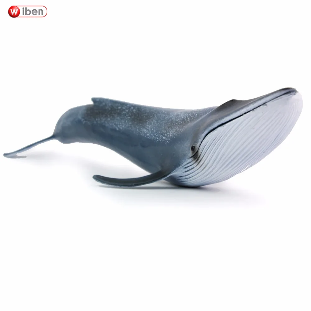 Синие игрушечные киты Wiben Sea Life моделирование модели животных фигурки героев и