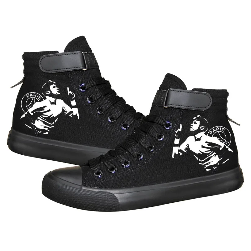 HOT SALE Neymar canvas shoes flat student Casual shoes gift for teenagers high quality luminous printing shoes