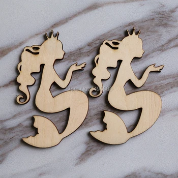 

Wooden Shape Mermaid, Wooden Cut Out Princess, Wall Art, Home Decor, Wall Hanging
