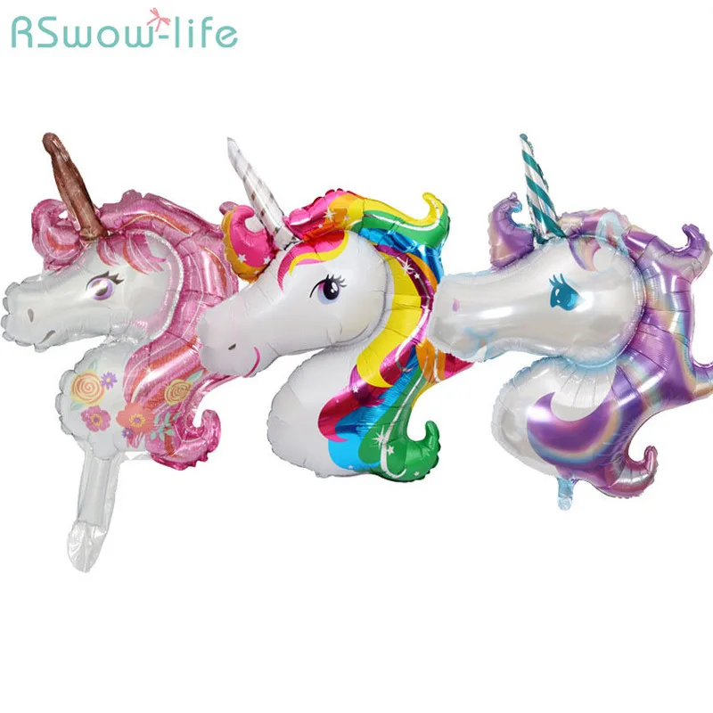 

Trumpet Unicorn Aluminum Balloon Baby Birthday Decoration Mini Cartoon Pony For Birthday Party Christmas Celebration Decorations
