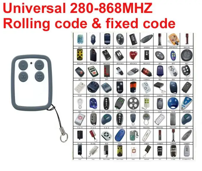 BFT FAAC NICE BENINCA KING GATES SOMMER SOMFY Garage door gate replacement Remote Control Clone duplicator duplicator came doorhan faac nice bft replacement remote control transmitter rolling code free shipping
