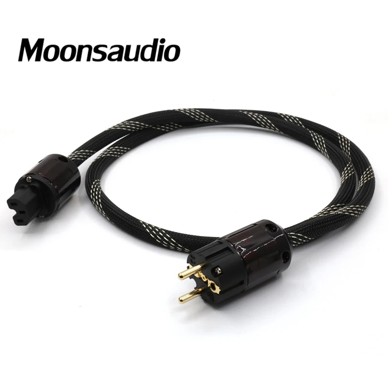 Najtaniej Darmowa wysyłka Moonsaudio Hi end 4N OFC czysta miedź wersja ue audio hifi kabel zasilający z wtyczką P 079E C 079