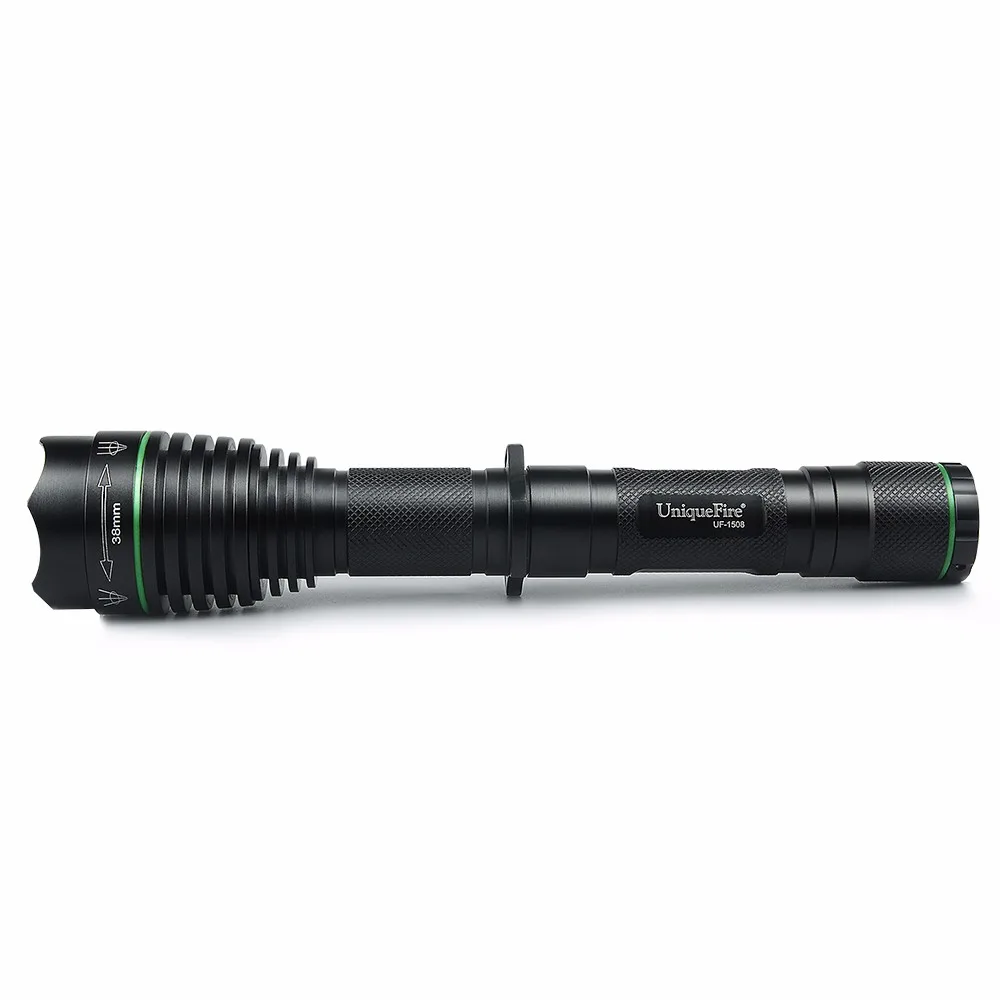 UniqueFire 1508-38 XML-T6 LED Flashlight Ultra Bright  Water Resistant Of 5 Modes Lantern 18650 For Outdoor +Two Slot Charger1