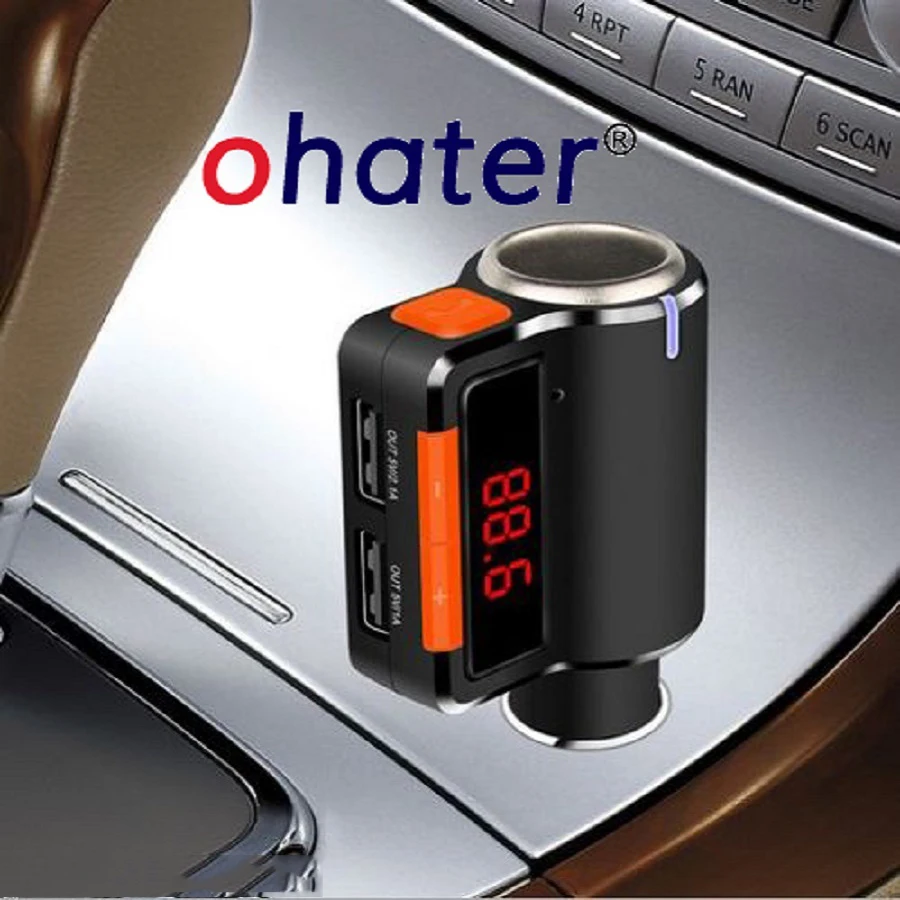 

ohater Universal Car Kit MP3 Player FM Transmitter Bluetototh Car modulator radio Dual Port Car Charger for iPhone for Samsung