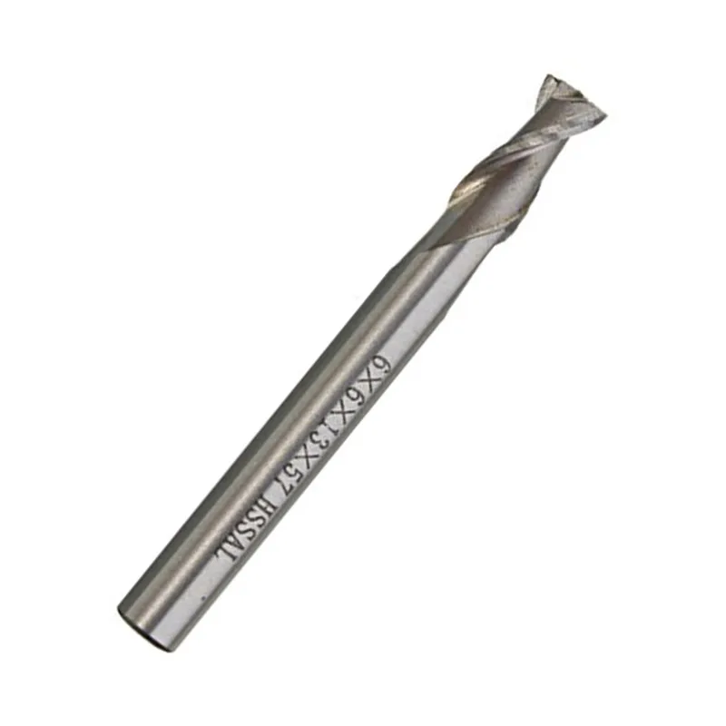 1 шт. 6 мм 4 флейты HSS концевое сверло CNC резак фрезеровочный станок для алюминия дерева металла сверло отверстие пилы SA832 P0.11