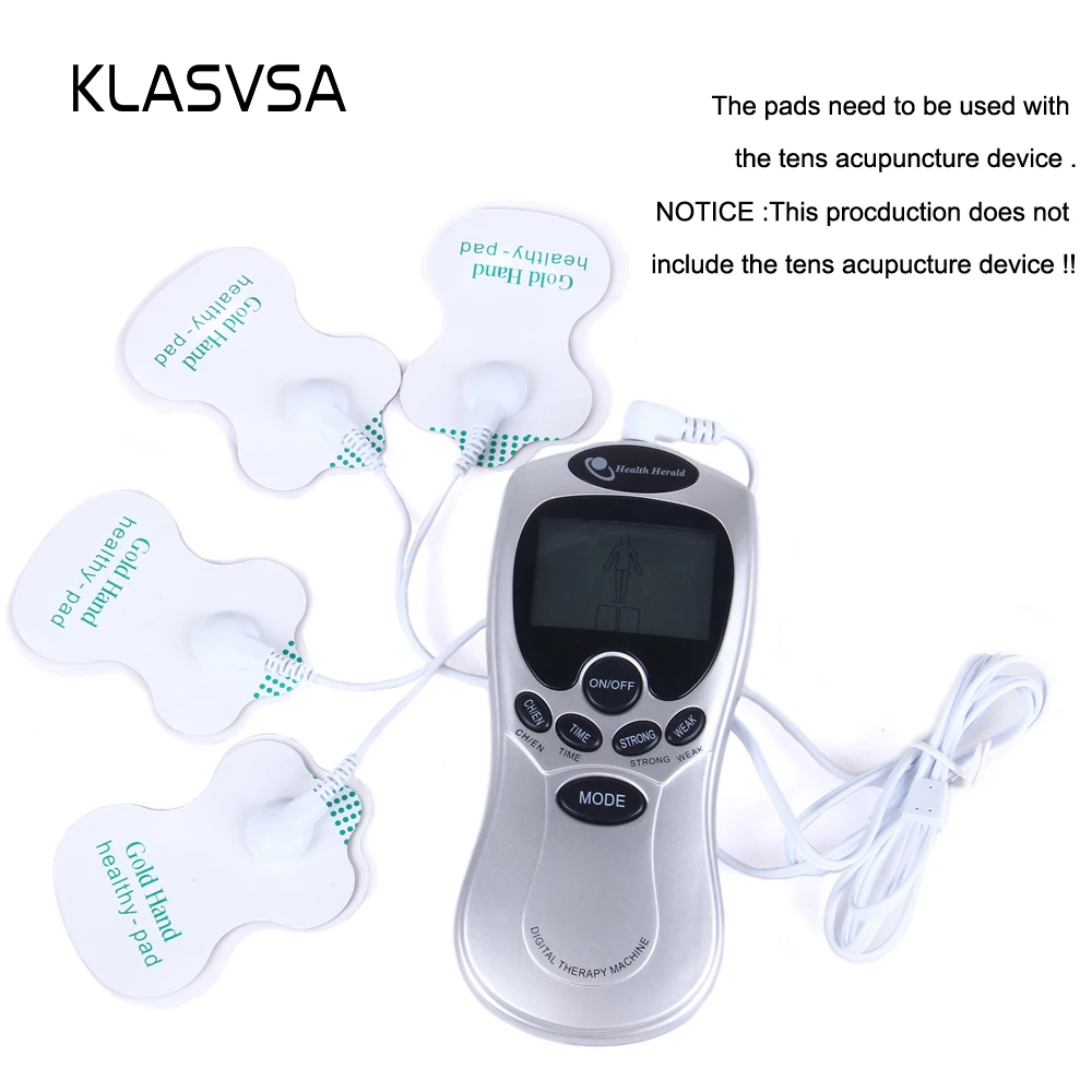 KLASVSA электроды колодки для Tens Иглоукалывание Цифровая терапия мышечный