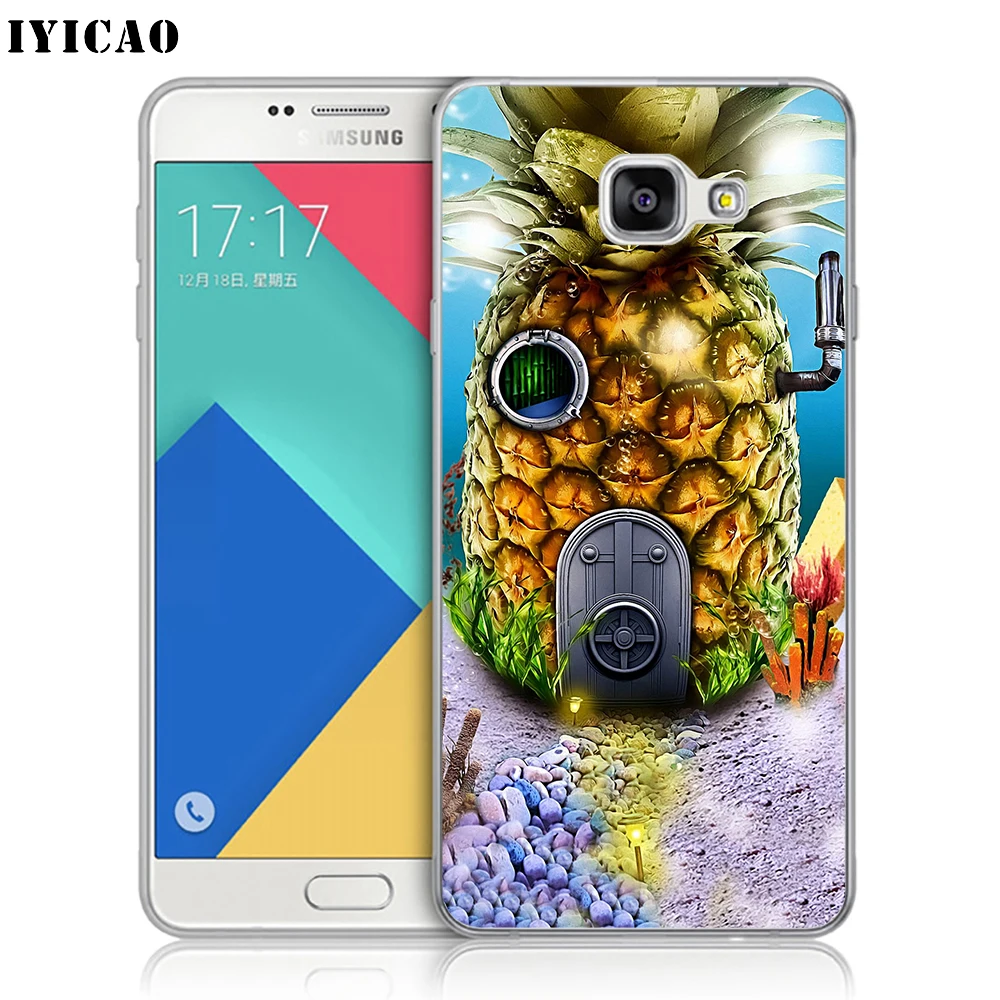 IYICAO роскошный лист ананаса цветок Мягкий силиконовый чехол для телефона Samsung A10 A30
