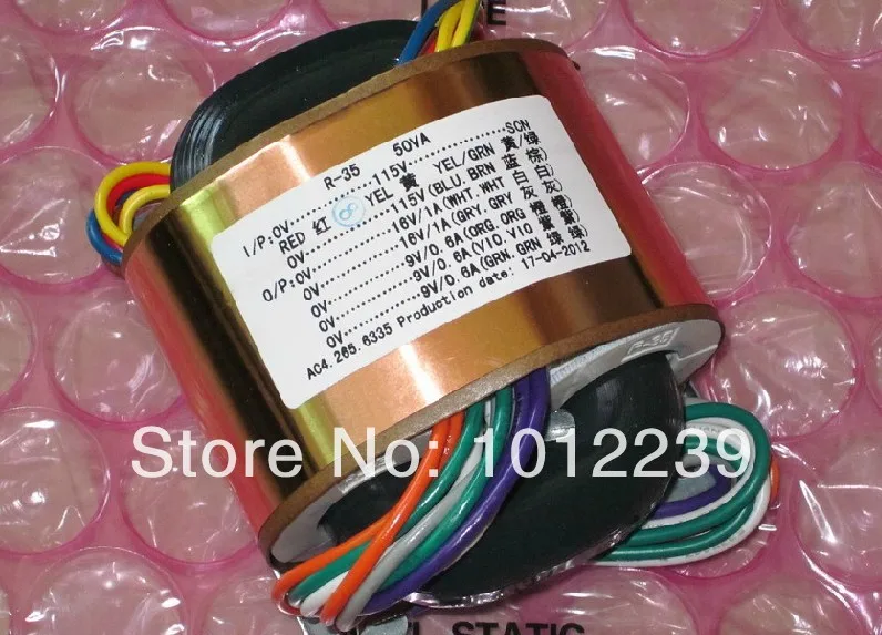 

R -Core transformer 50W / 16V X2+9V X3 power supply transformer / tubes / 115V-230V International Voltage