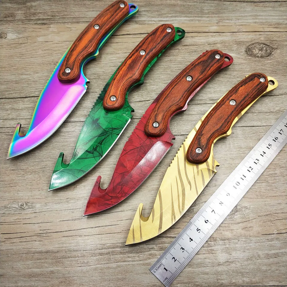 

Dropship 5Cr15MoV Steel CS GO Gut Knifes Counter Strike Tactical Fixed Blade Hunting Knives Camping Hiking with Rope Cutter