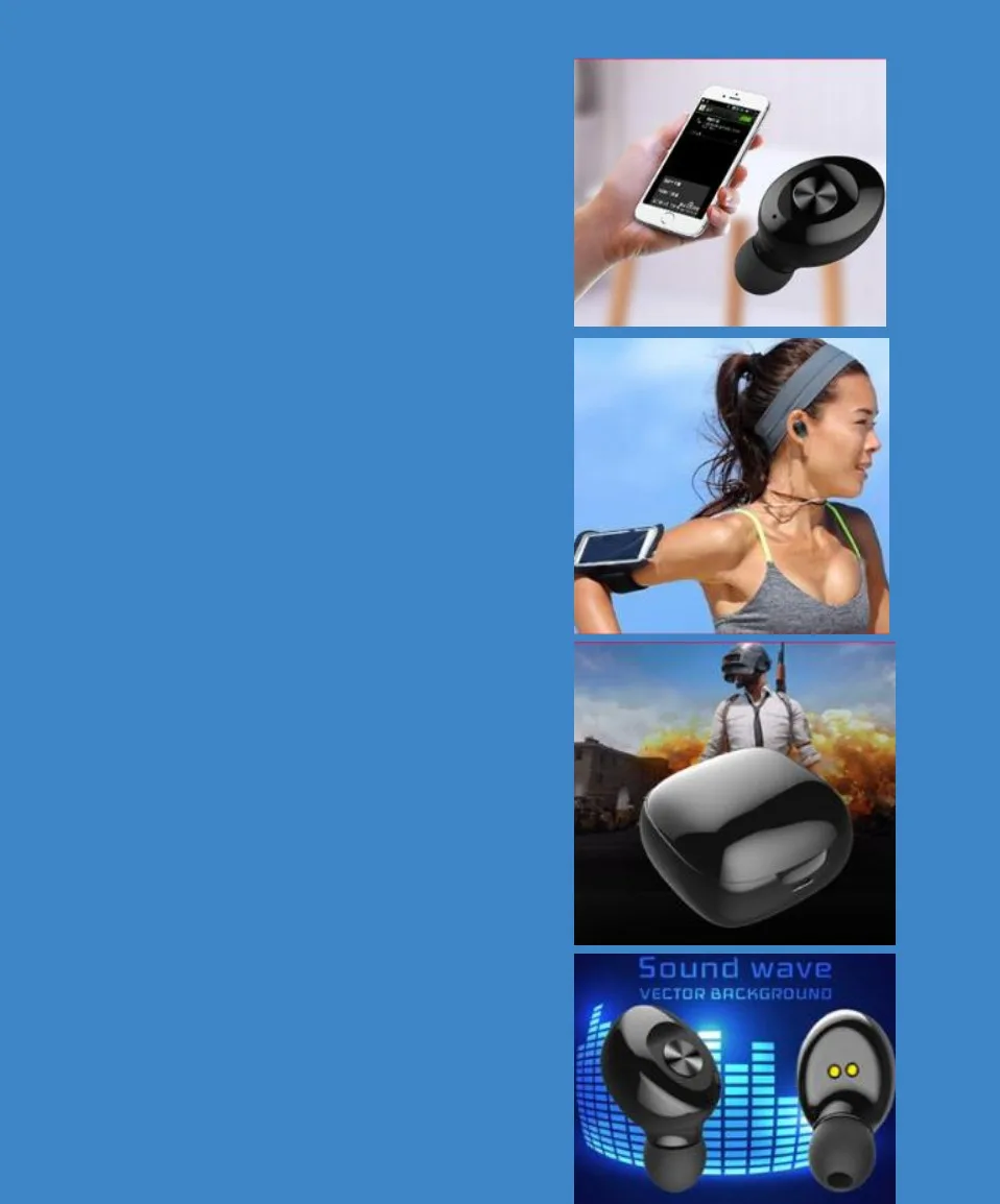 Bluetooth наушники беспроводные V5.0 TWS мини спортивные наушники 3D стерео музыка Бас Звук Игровые наушники Драйвер гарнитура Hands free