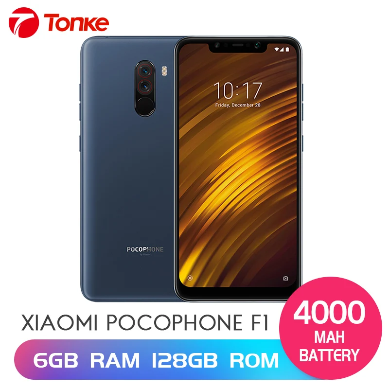 Global EU Version Xiaomi POCOPHONE F1 6GB 128GB Snapdragon 845 6.18 Screen LiquidCool 20MP Front Camera Quick Charge 3.0 | Мобильные