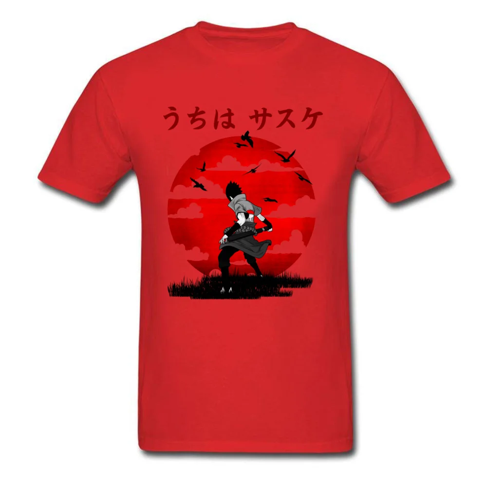 NINJA REVENGE Men's New Design Casual Tops Shirt Round Collar Autumn Cotton T-Shirt Normal Short Sleeve Tee Shirt NINJA REVENGE red