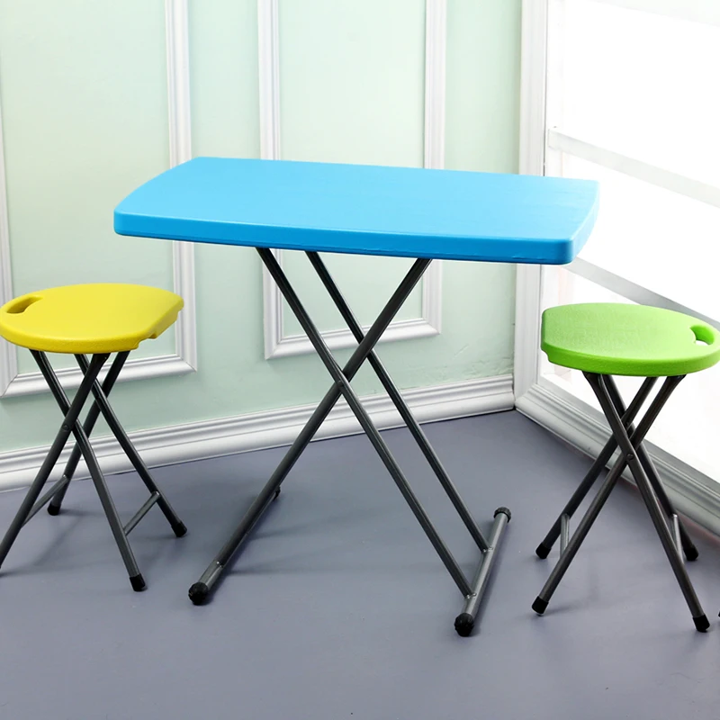 Simple folding dining table household tables plastic folding tables