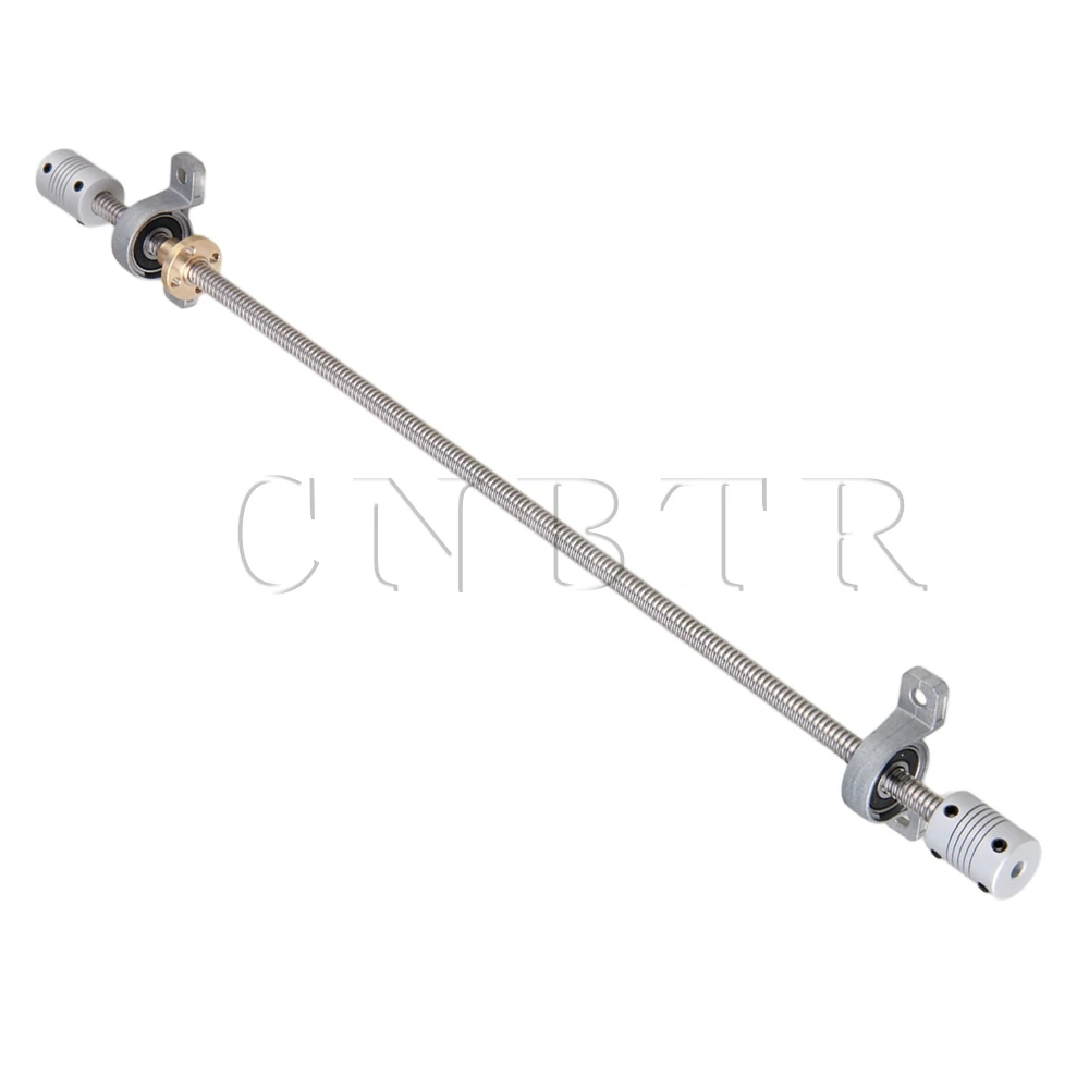 

CNBTR Horizontal 400mm 2mm Lead Screw Bearing Block Flexible Coupling Set