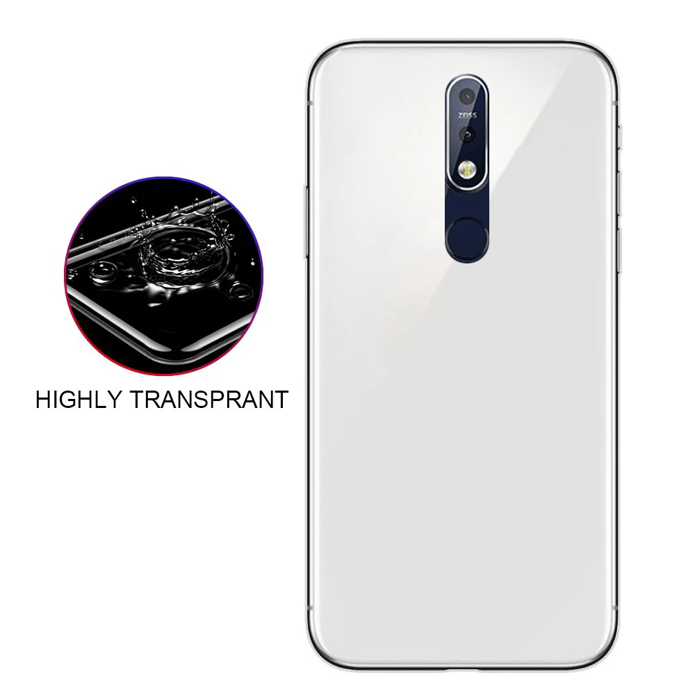 For Nokia7.1 business simple ultra-thin protective sleeve transparent soft shell complete package border defense fall | Мобильные