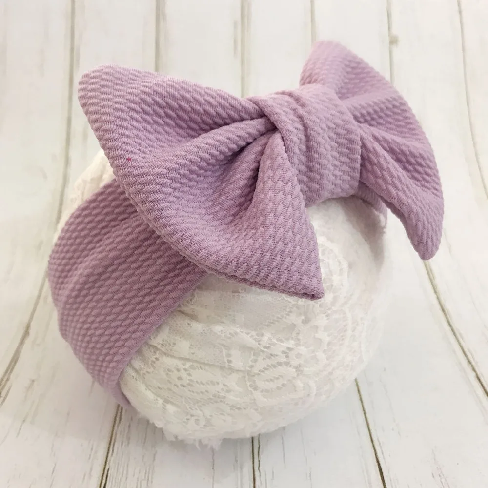 Big Bowknot Baby Headbands Knotted Infant Headwraps Newborn Turban Hairbands