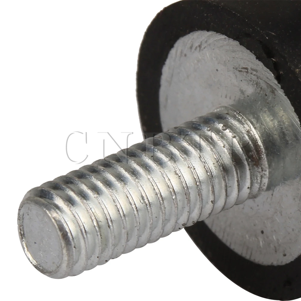 10 mm color negro y plateado CNBTR Silentblock con doble tornillo para motor de gasolina