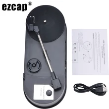 EZCAP проигрыватель виниловых проигрывателей конвертирует виниловую пластину в MP3, поддерживает как 33, так и 45 PRM встроенный динамик