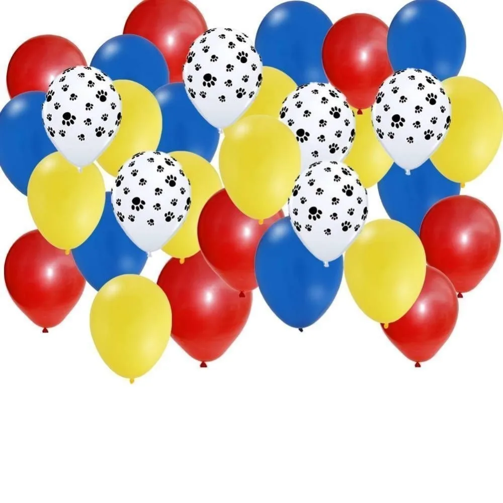 

50pcs/lot Paw Party 2.8g thicken Paw Print helium Birthday Balloons Arrangement Children's Day Decoration Party supplies 12inch