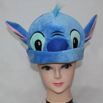 

Stitch Stitching Plush Hat Anime Character Stitch Winter Warm Hat Cosplay Hat Animals Lilo Stitch Stuffed Doll Cap Children Gift
